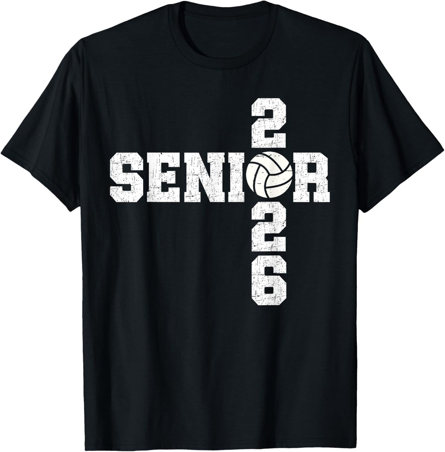 Senior Class of 2026 Volleyball Seniors Back to School 2026 T-Shirt - T-Shirt | Black