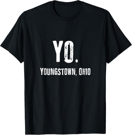 YO. Youngstown, Ohio. Midwest City T-Shirt - T-Shirt | Black
