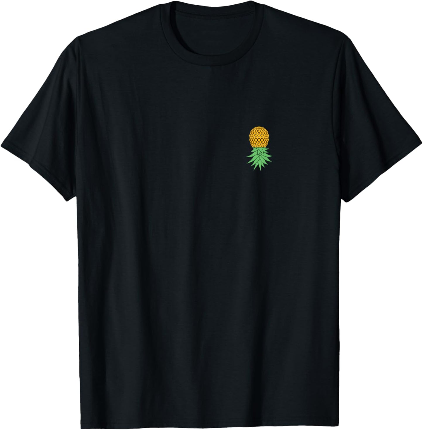 Subtle for Swingers Upside Down Pineapple T-Shirt - T-Shirt | Black