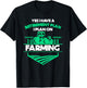 Tractor Farmer Retirement Gift Retired Farmer T-Shirt - T-Shirt | Black