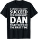 DAN Gift Name Personalized Birthday Funny Christmas Joke T-Shirt - T-Shirt | Black