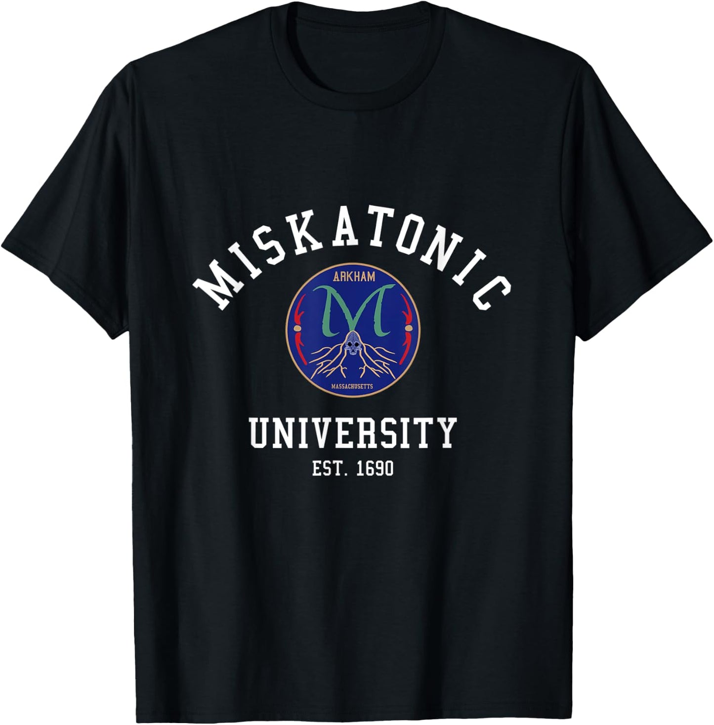 Miskatonic University - emblem logo T-Shirt - T-Shirt | Black