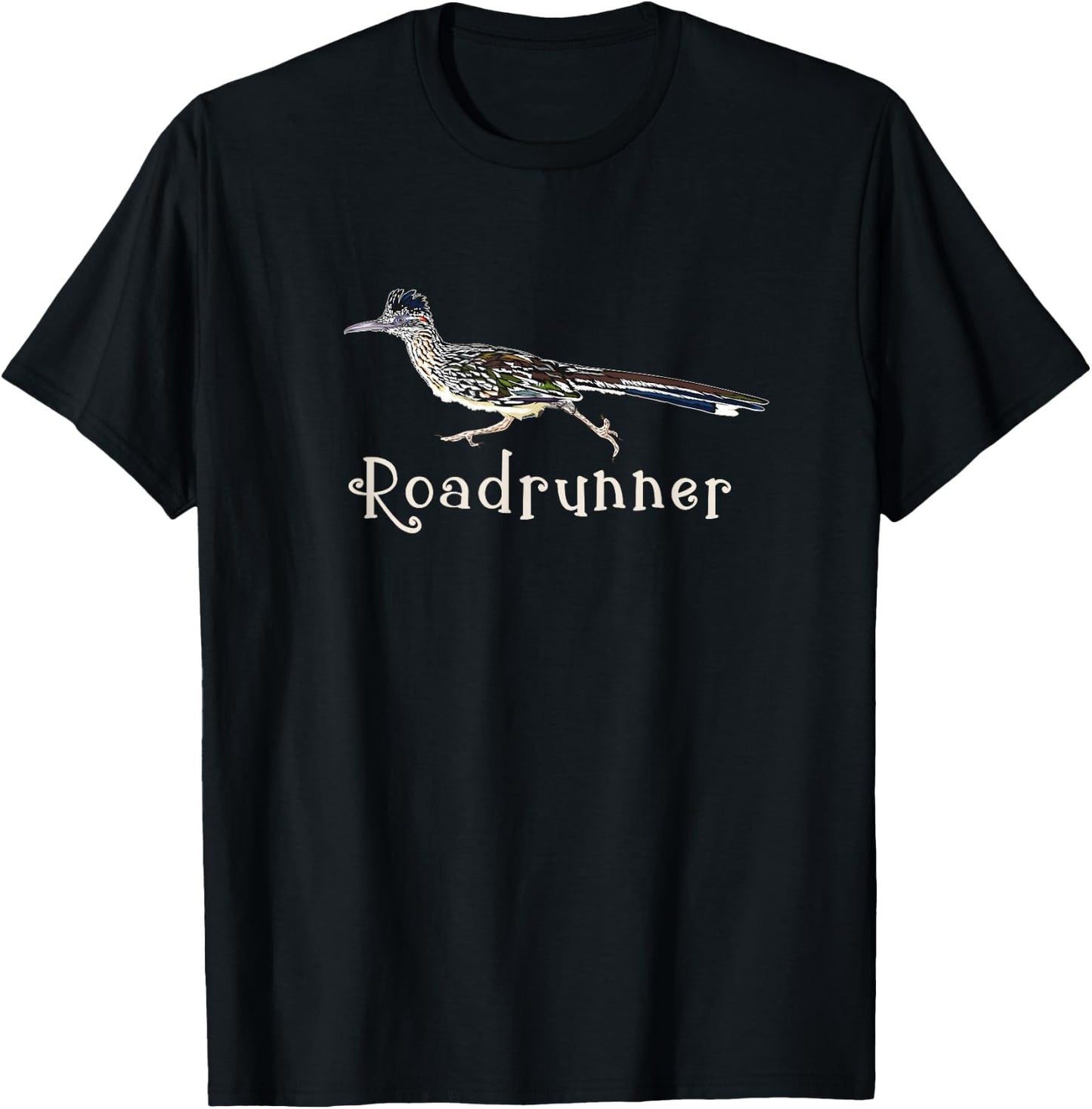 Roadrunner cool bird gift design T-Shirt - T-Shirt | Black