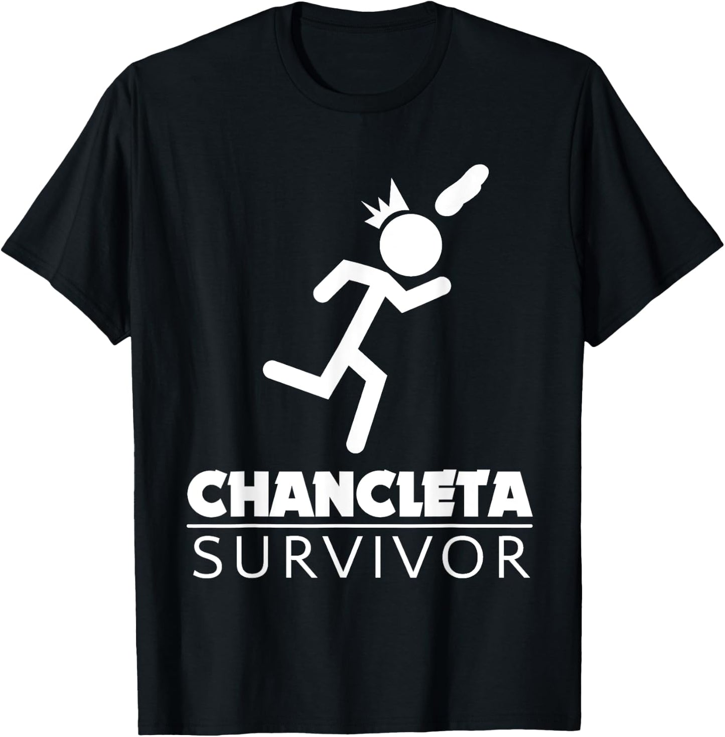 Chancleta Survivor - Puerto Rican Culture - Gift T-Shirt - T-Shirt | Black