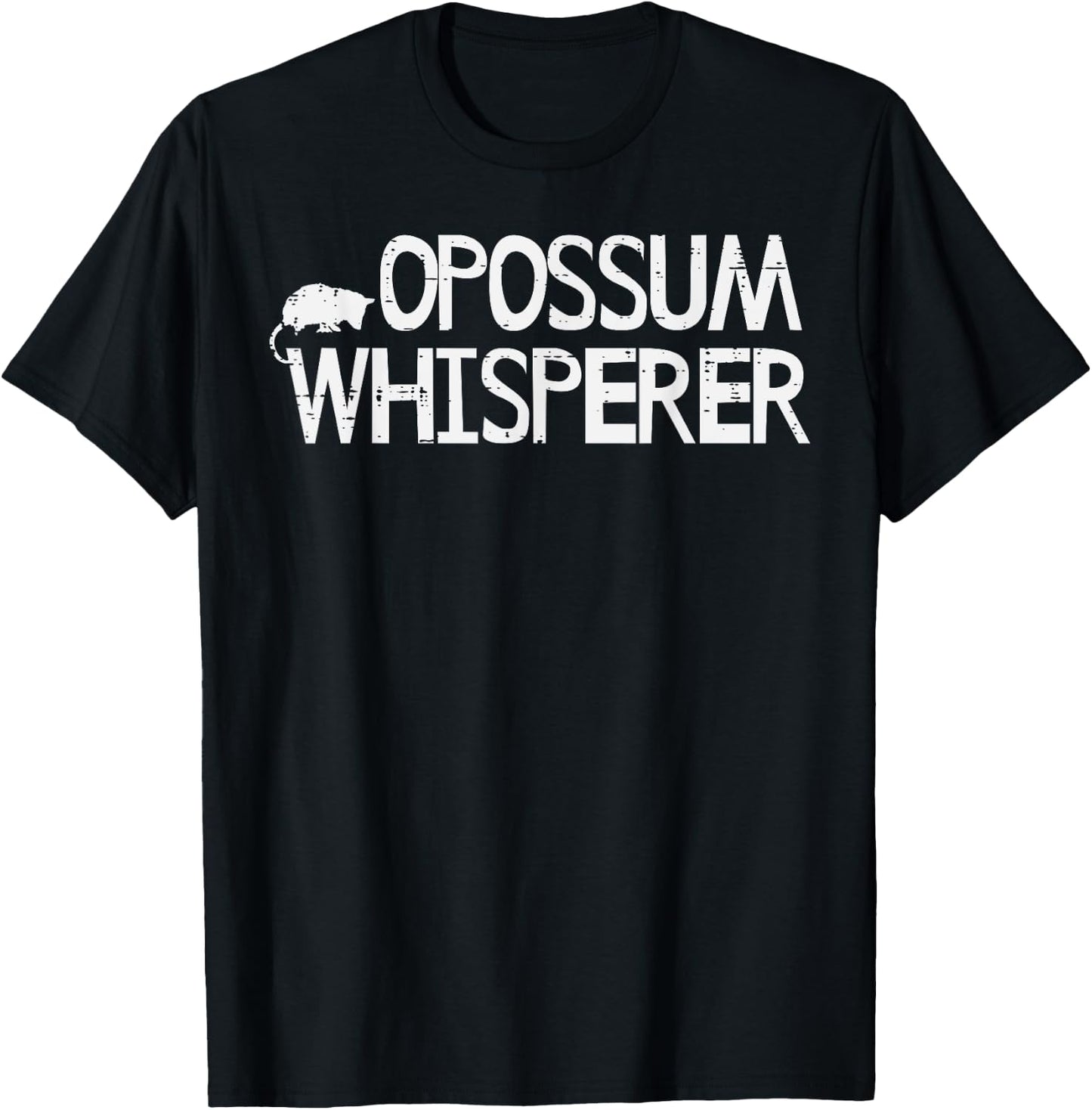 Opossum Whisperer Possum Animal Trash Cat Pet Men Women Kids T-Shirt - T-Shirt | Black