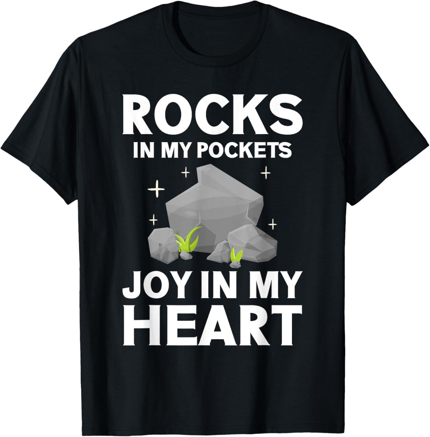 Rocks in My Pockets Joy in My Heart Mineral Collection T-Shirt - T-Shirt | Black