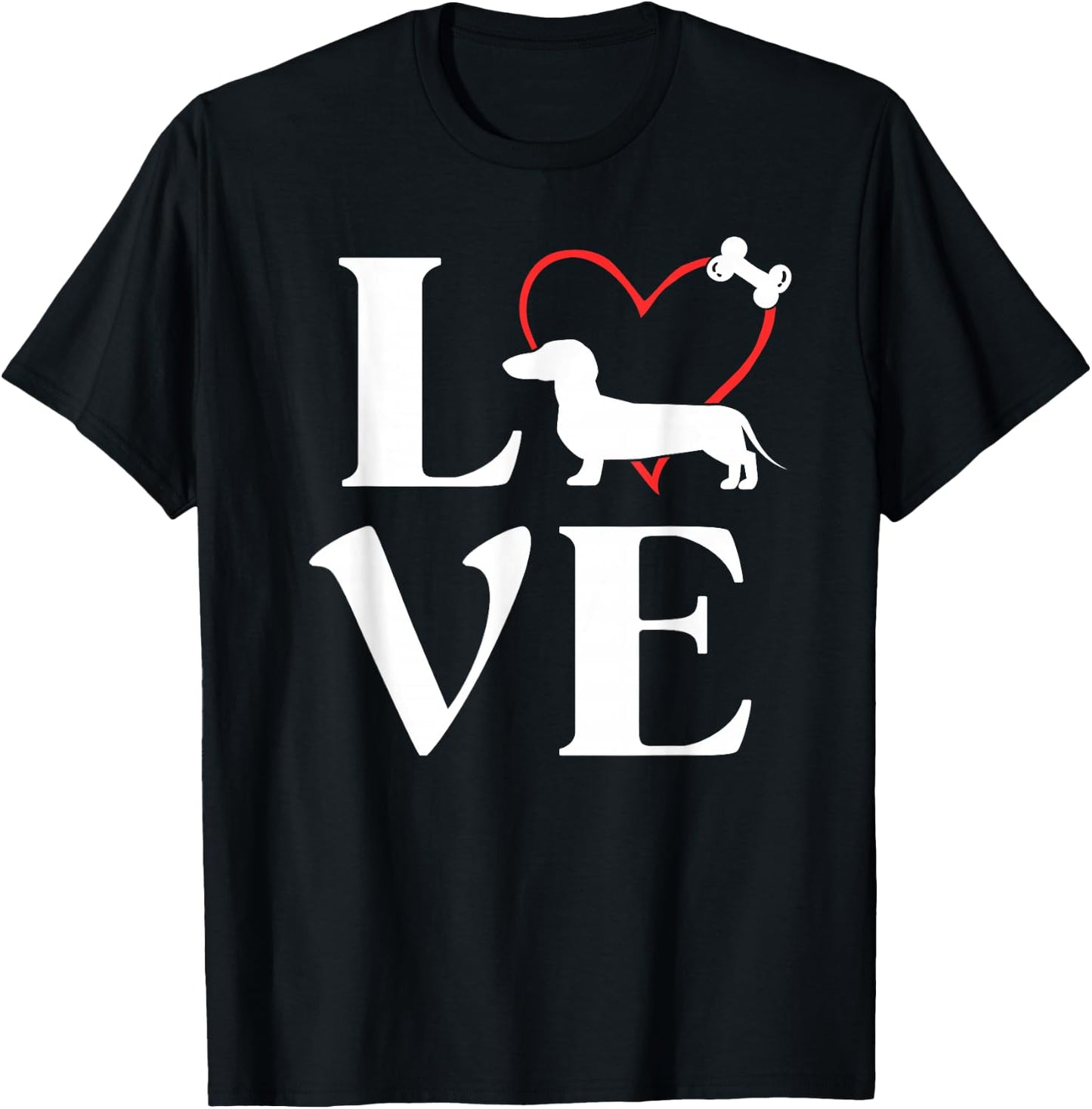 Dachshund Gifts Love Dogs Dog Mama T-Shirt - T-Shirt | Black