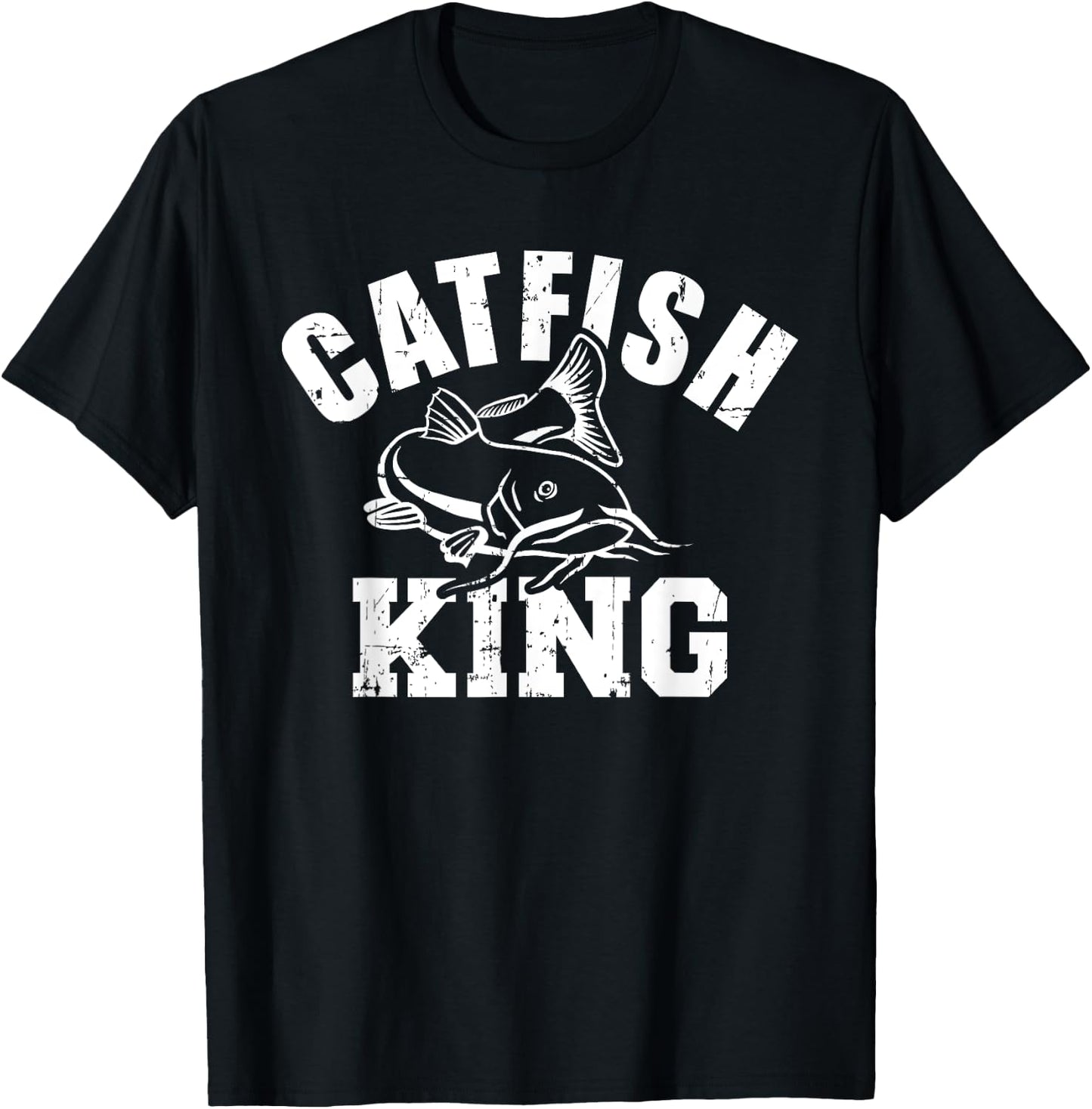 Catfish King Fishing T-Shirt - T-Shirt | Black