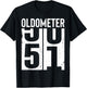 Funny 51 Years Old 51st Birthday Odometer Oldometer Men T-Shirt - T-Shirt | Black