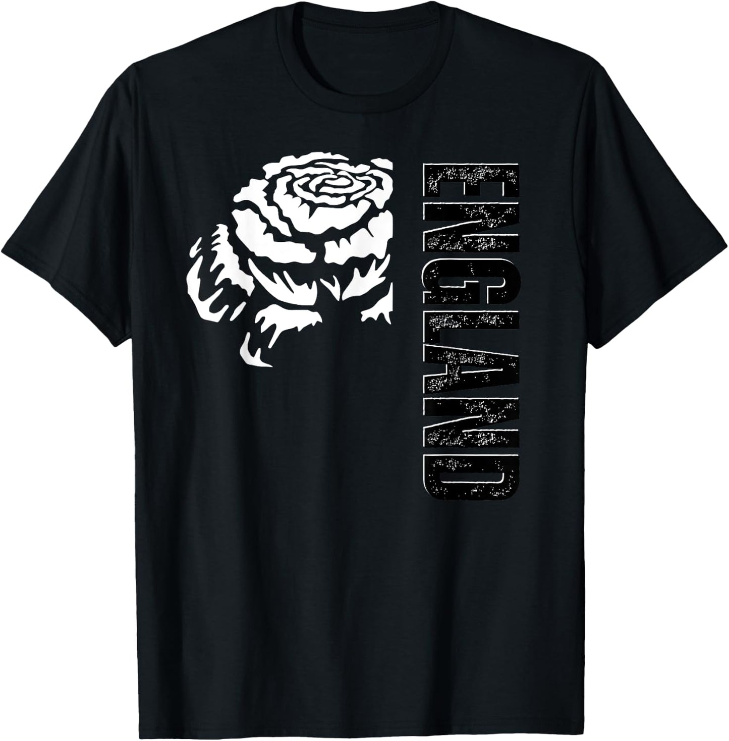 England Rugby Rose T-Shirt - T-Shirt | Black