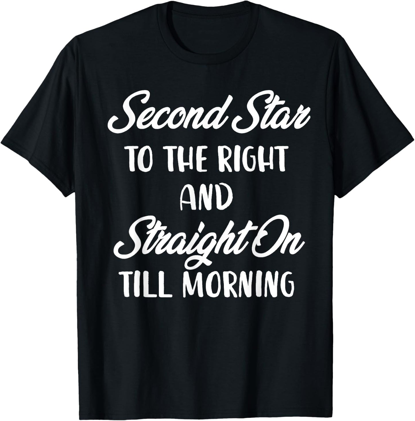 Second Star To The Right T-Shirt - T-Shirt | Black