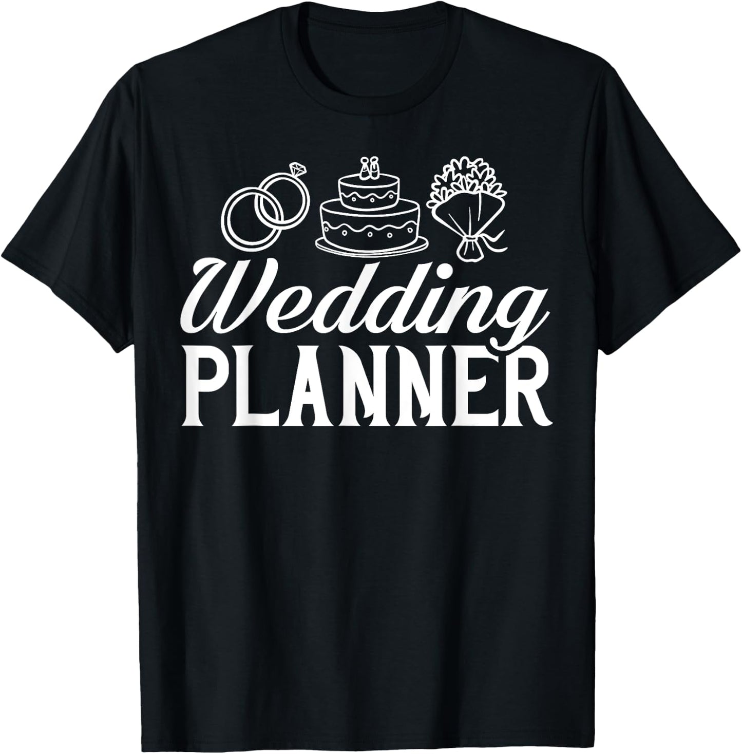 Wedding Planning Party Planner Coordinator Checklist T-Shirt - T-Shirt | Black