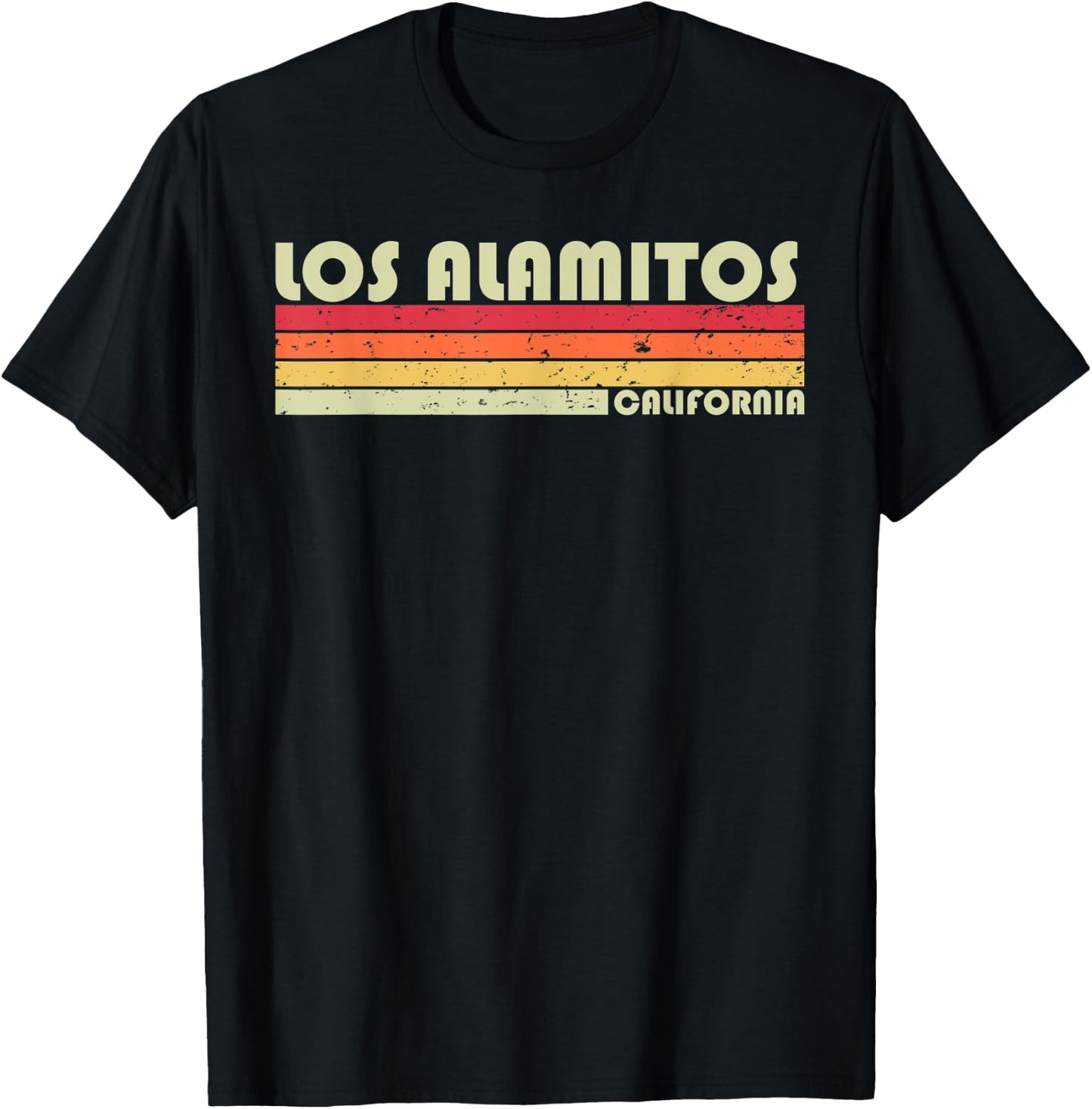 LOS ALAMITOS CA CALIFORNIA Funny City Home Roots Gift Retro T-Shirt - T-Shirt | Black