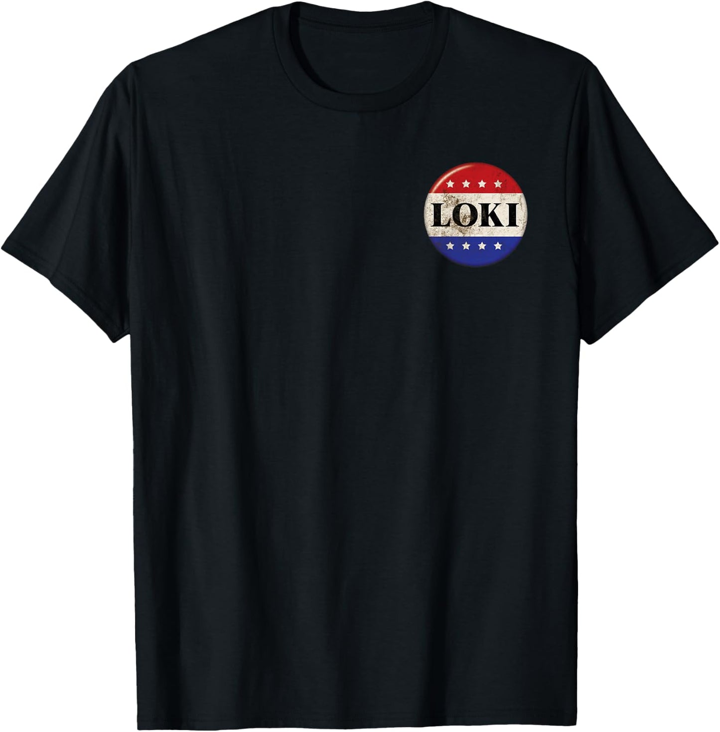 Marvel Loki President Loki Small Button T-Shirt - T-Shirt | Black