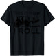 Funny Hay Bale How I Roll Gift Cool Farmer Tractor Driver T-Shirt - T-Shirt | Black