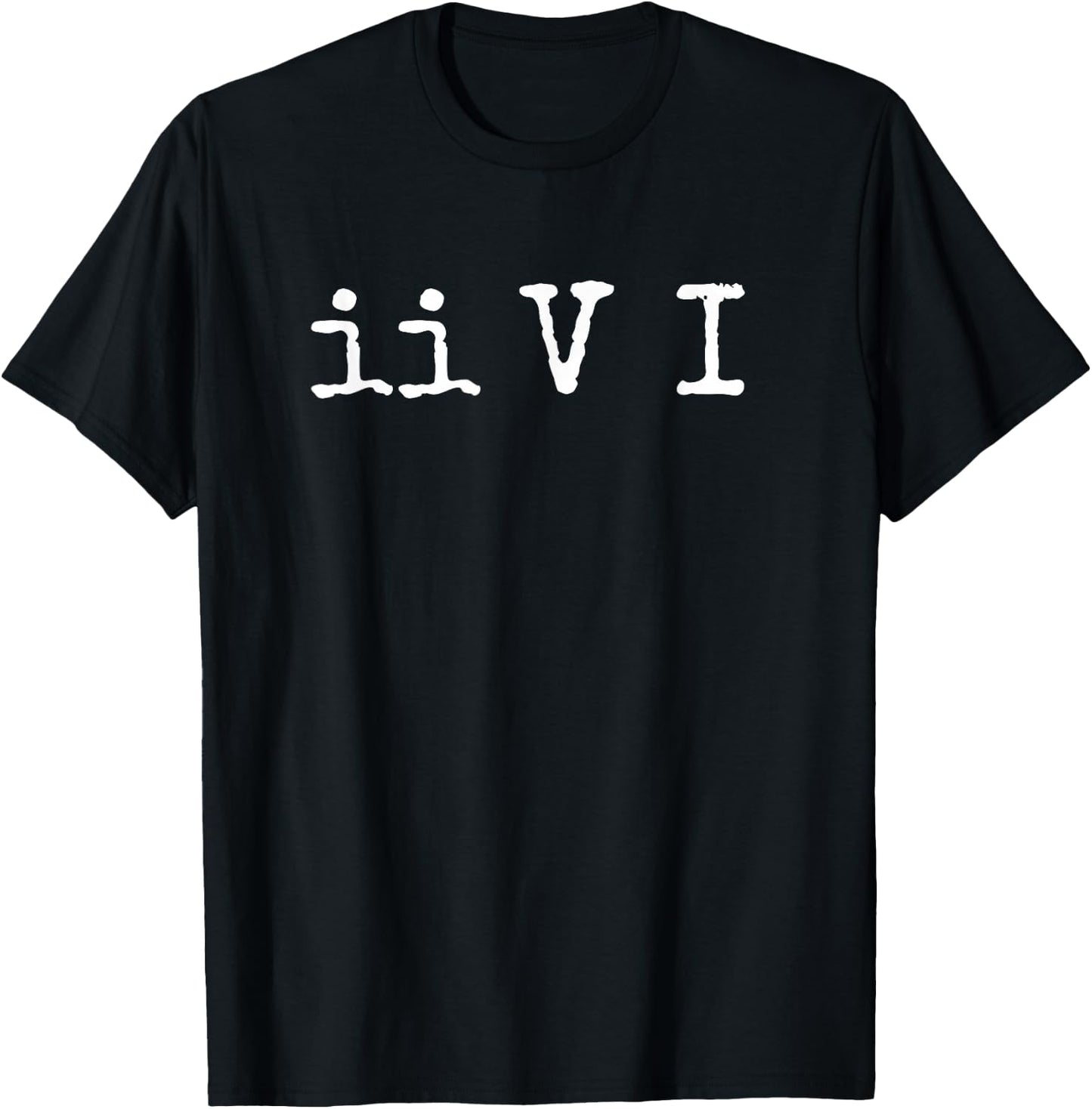 Two Five One II V I Jazz Chord Progress Music T-Shirt - T-Shirt | Black