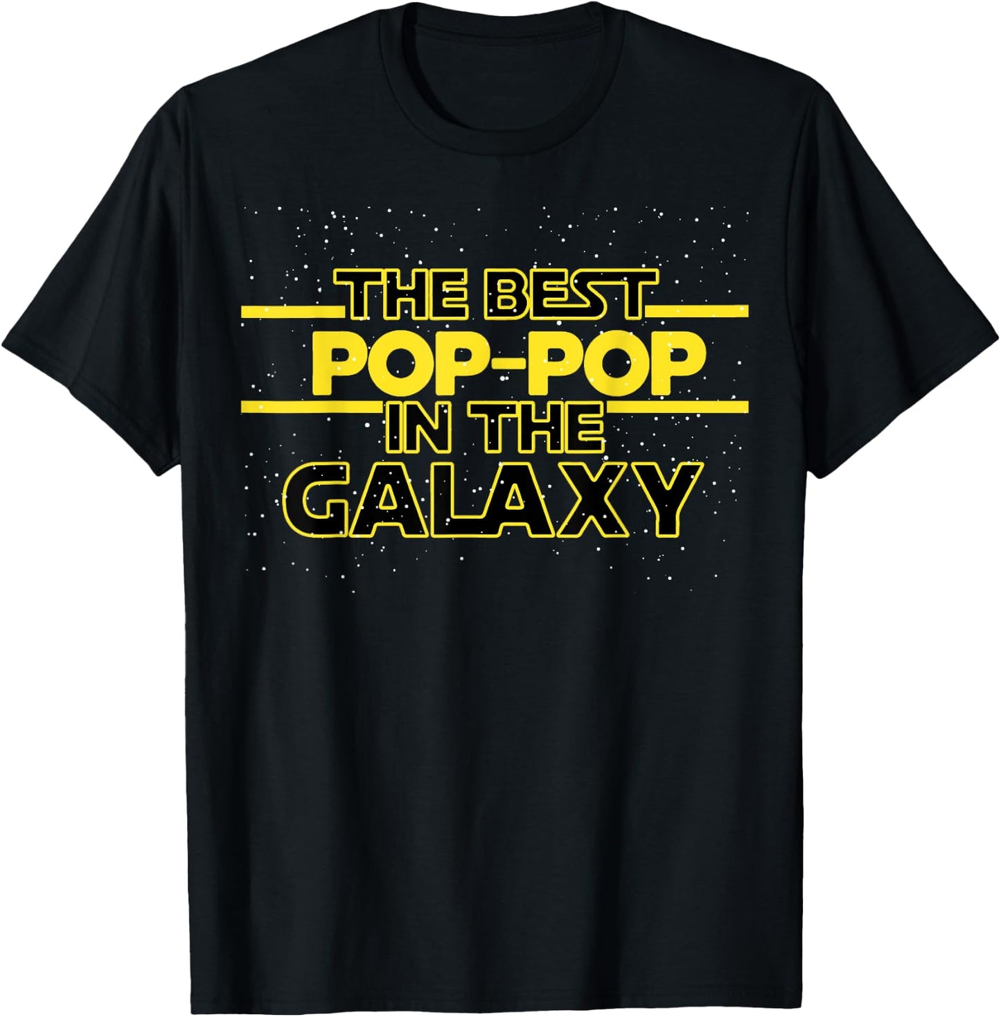 Best Pop-Pop in the Galaxy Birthday Gift Pop Pop T-Shirt - T-Shirt | Black