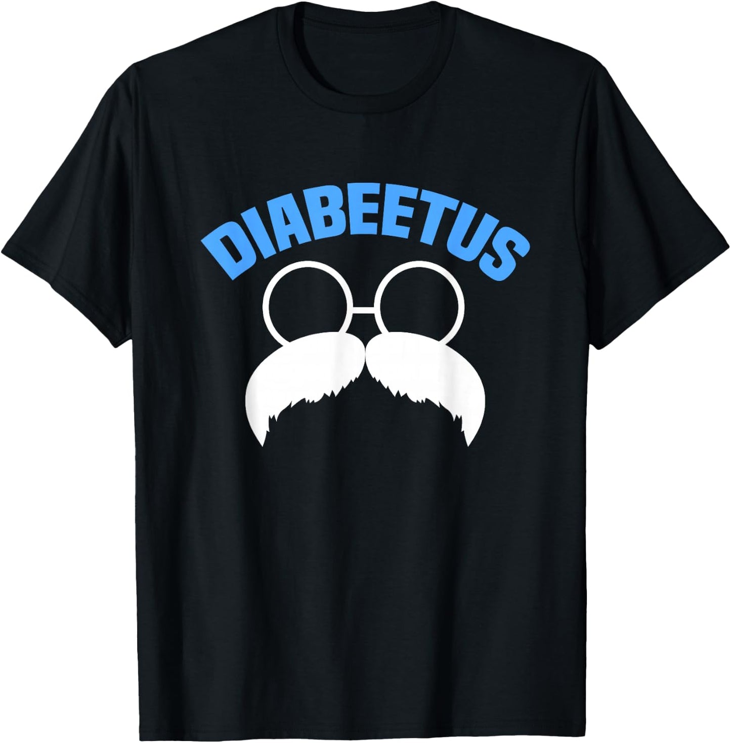 Diabeetus Funny Diabetes Awareness Diabetic Beard T-Shirt - T-Shirt | Black