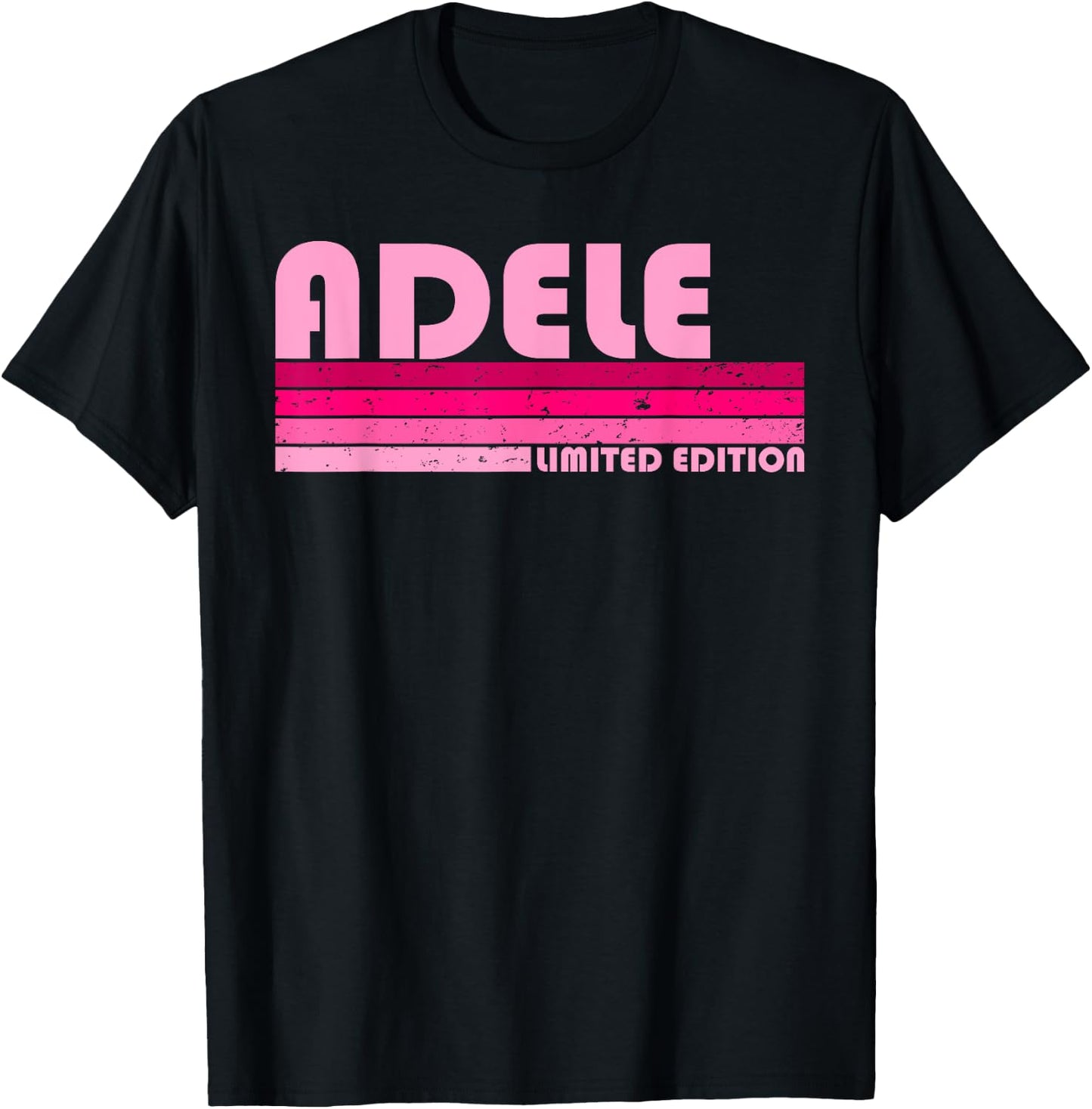 ADELE Name Personalized Retro Vintage 80s 90s Birthday T-Shirt - T-Shirt | Black