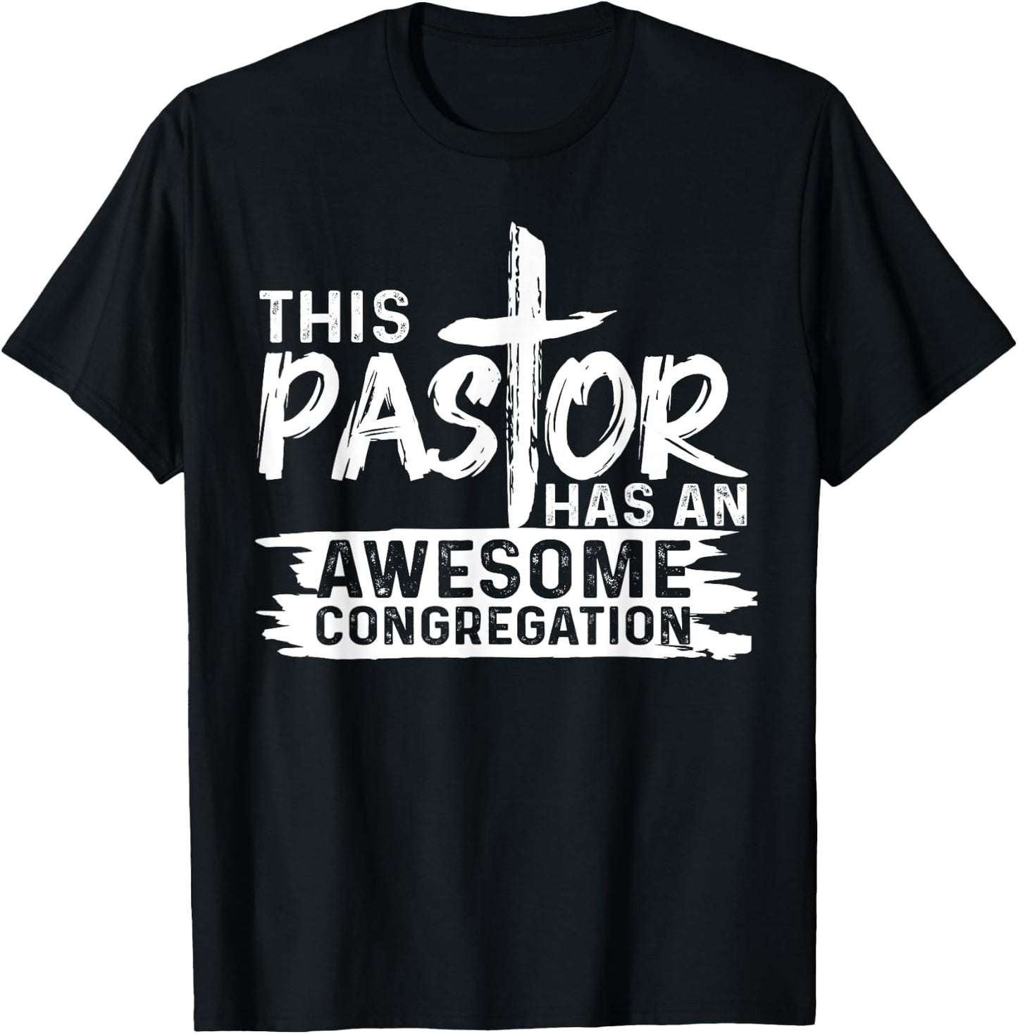 Funny Pastor Appreciation Gift Men Christian Church Priest T-Shirt - T-Shirt | Black