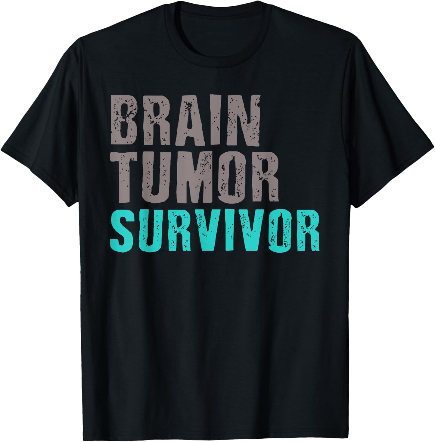 Brain Tumor Survivor T Shirts Cancer Awareness Surgery T-Shirt - T-Shirt | Black