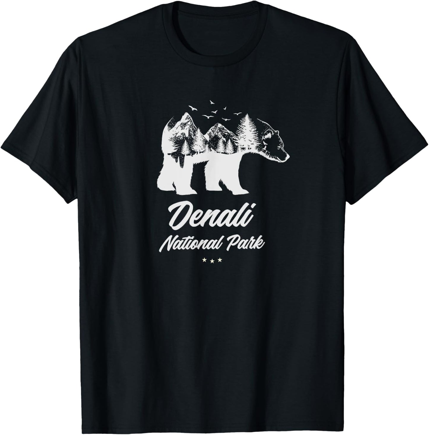Denali - National Park Bear Souvenir T-Shirt - T-Shirt | Black