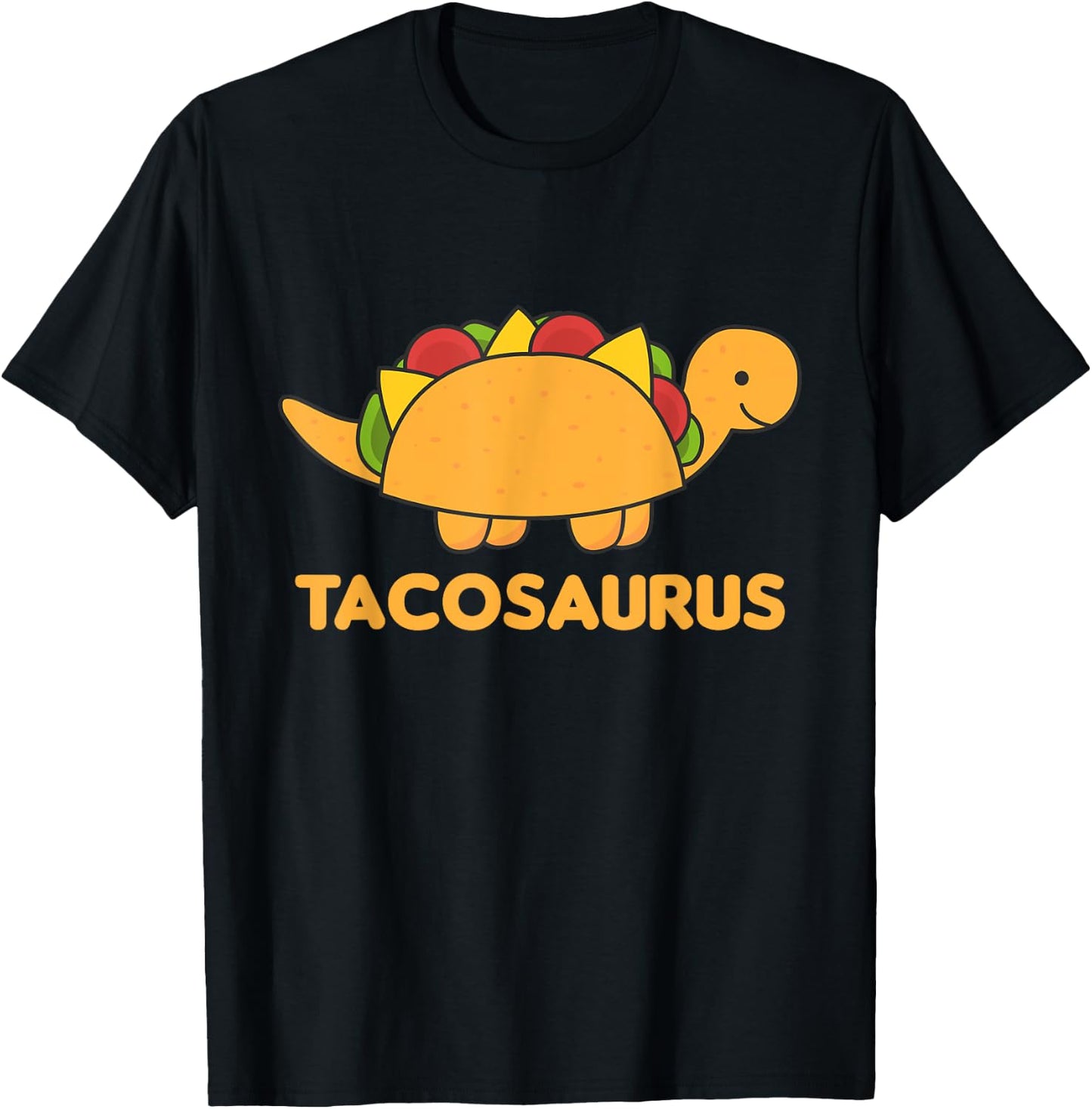 Tacosaurus Cinco De Mayo Dinosaur Funny Dino Saurian T-Shirt - T-Shirt | Black
