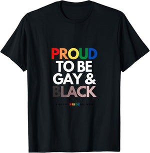Gay and Black T-Shirt - T-Shirt | Black