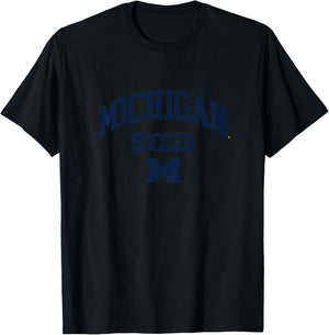 Kids University of Michigan Wolverines U of M Soccer T-Shirt - T-Shirt | Black