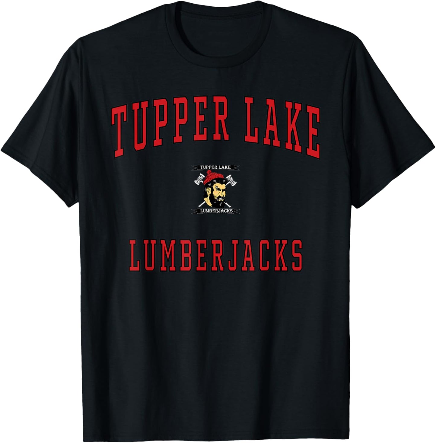 Tupper Lake High School Lumberjacks T-Shirt - T-Shirt | Black