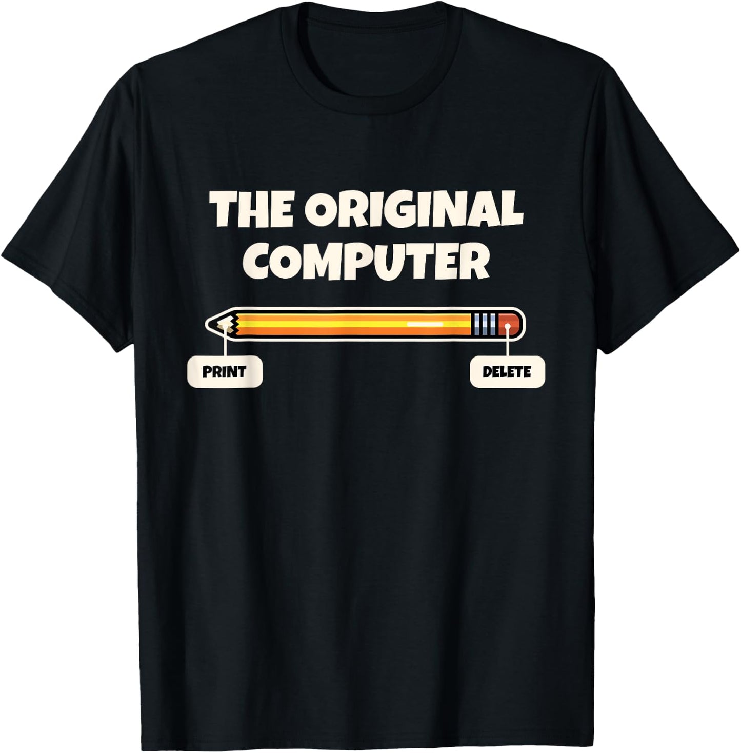 Humor Tech IT Support Techie Nerd Geek For Adult Adult Computer Programmer Pencil Gift T-Shirt - T-Shirt | Black