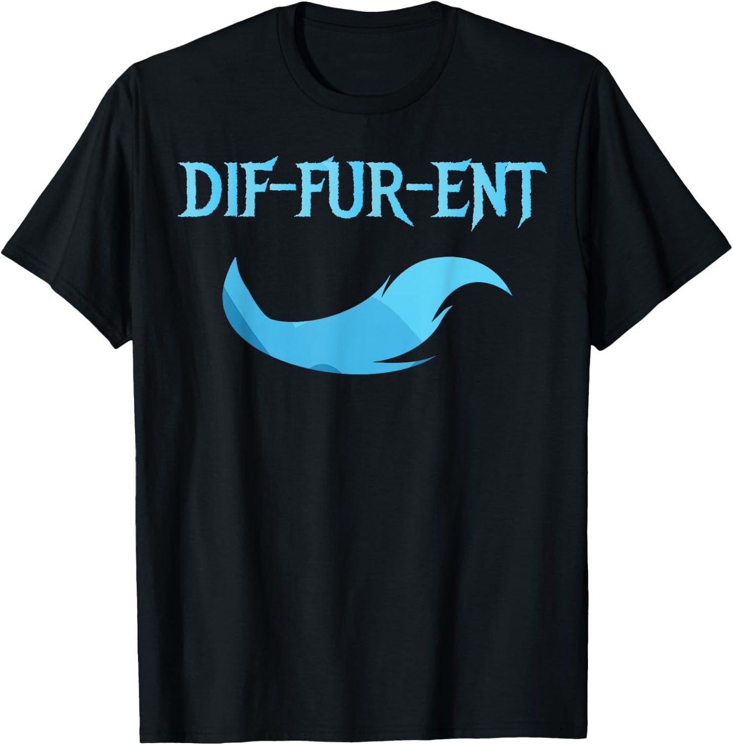 Diffurent Furry Fandom Furries Fan Designs Men Women Kids T-Shirt - T-Shirt | Black
