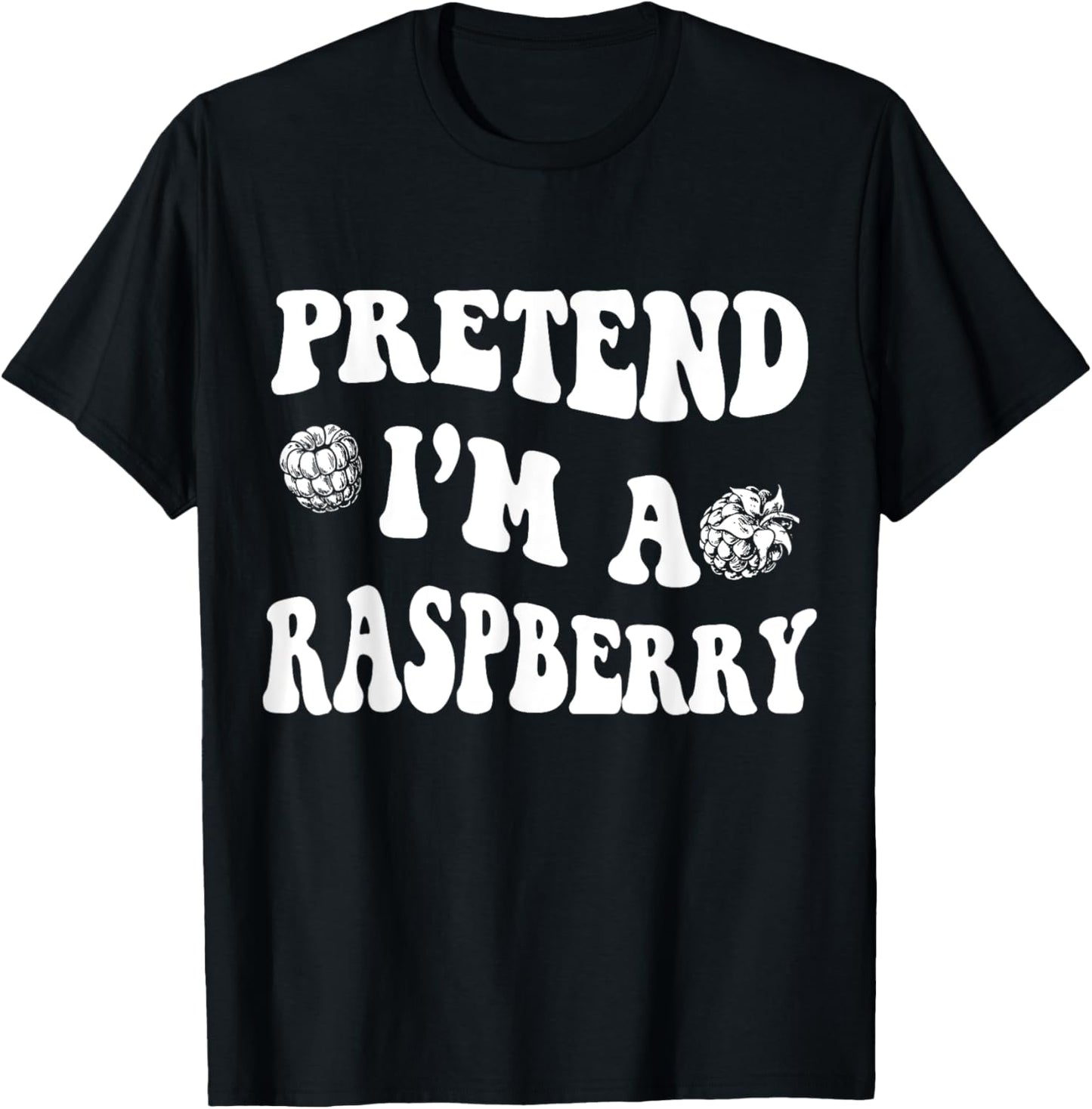 Raspberry Halloween Costume Pretend I'm a Raspberry Men Boys T-Shirt - T-Shirt | Black