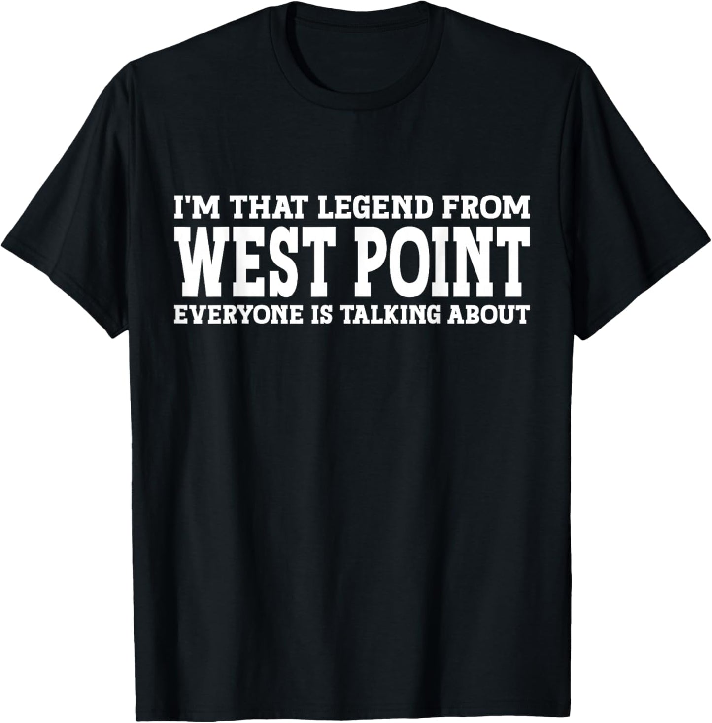West Point Hometown UT Utah Home Roots Funny City West Point T-Shirt - T-Shirt | Black