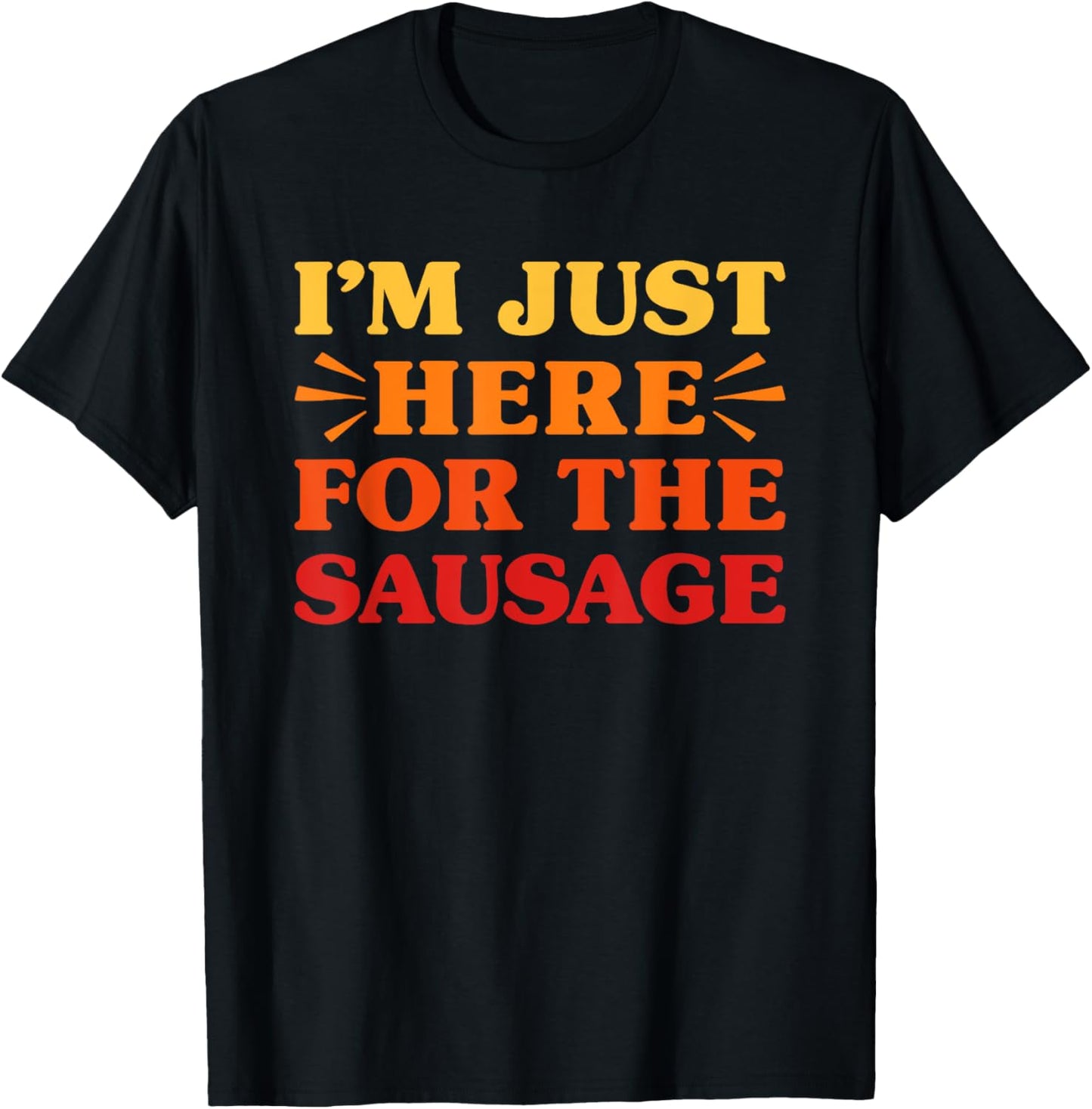 Sausage I Love Sausage Funny Food Sausage Lover T-Shirt - T-Shirt | Black