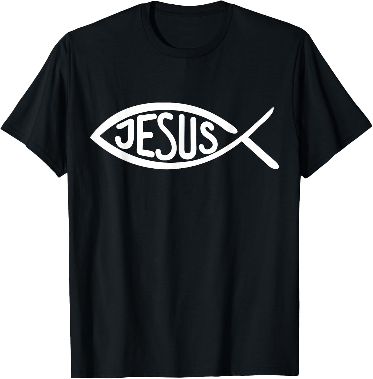 Jesus Fish T-Shirt - T-Shirt | Black