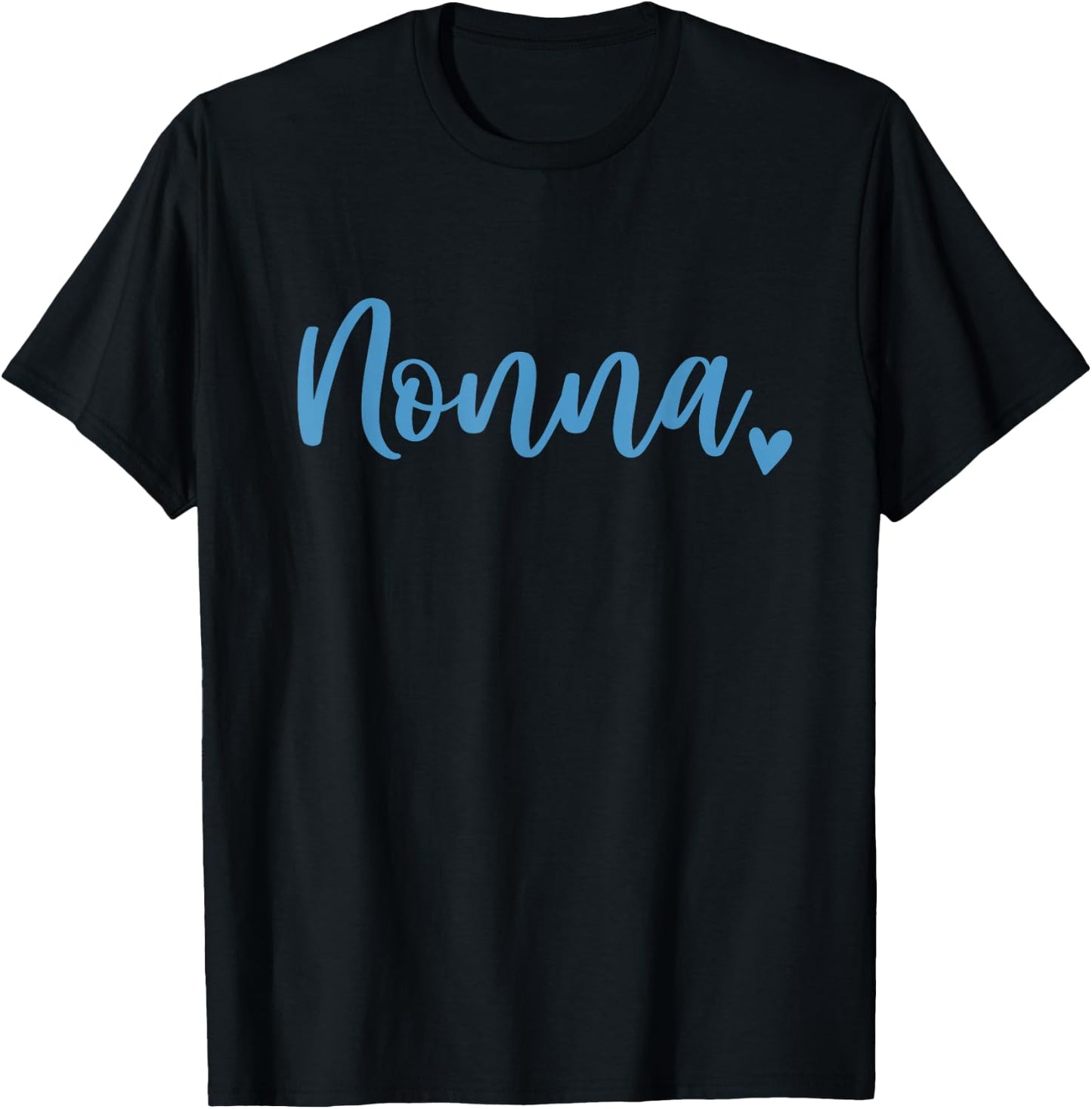 Nonna Grandma Cute Blue T-Shirt - T-Shirt | Black