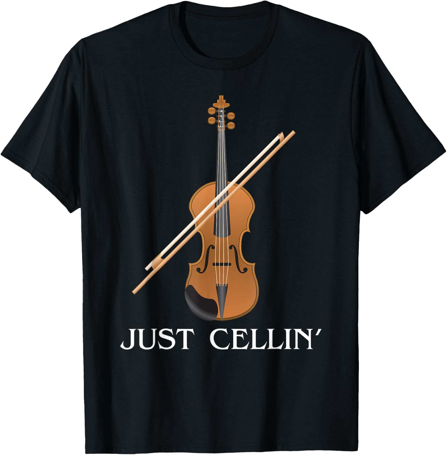 Just Cellin Cello T-Shirt - T-Shirt | Black
