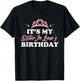 It's My Sister In Law's Birthday Shirt Funny Birthday Party T-Shirt - T-Shirt | Black
