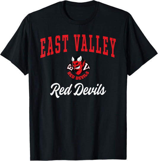 East Valley High School Red Devils T-Shirt - T-Shirt | Black