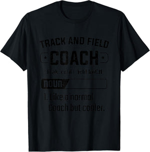 Track And Field Coach Definition Athletics Competition T-Shirt - T-Shirt | Black
