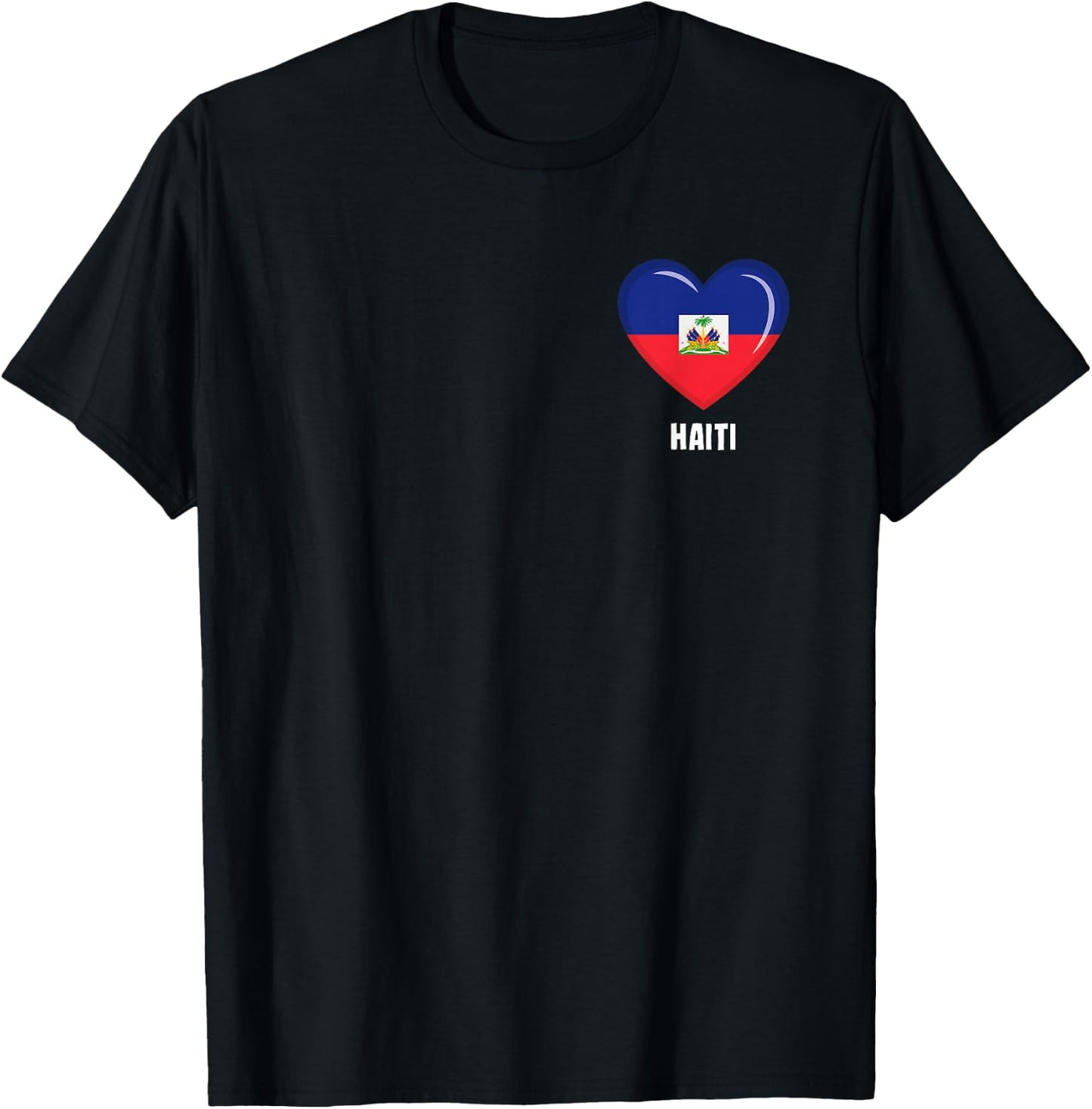 Haiti Flag Shirt | Haitian T-Shirt - T-Shirt | Black