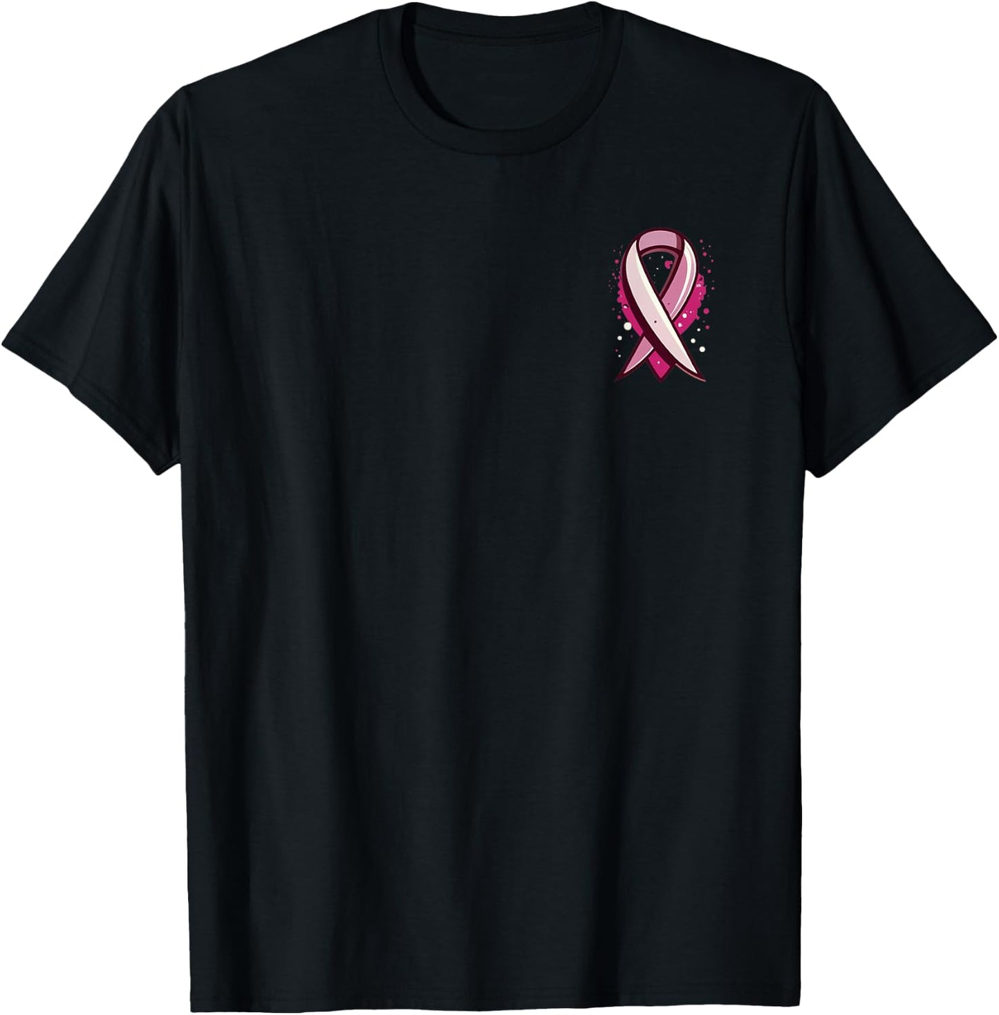 Pink Ribbon Breast Cancer Awareness T-Shirt - T-Shirt | Black