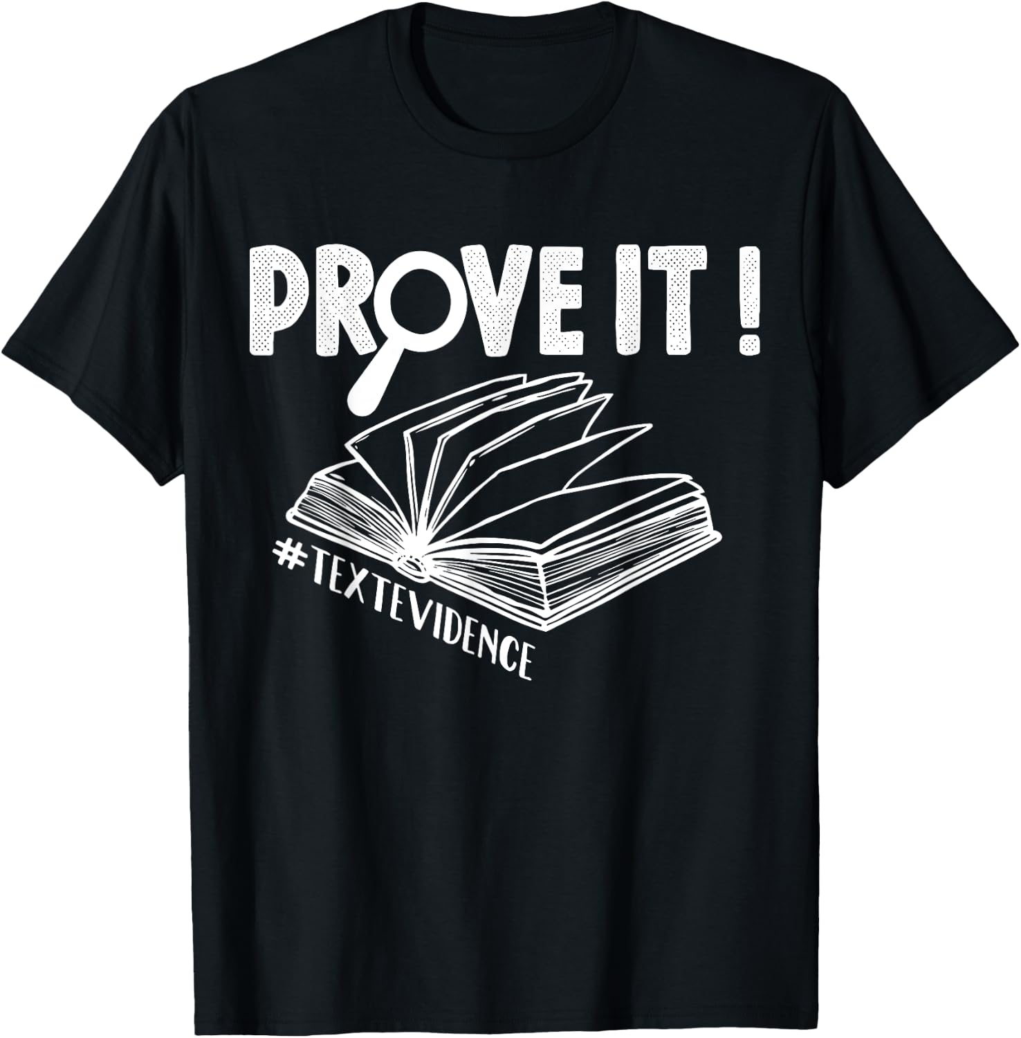 ENGLISH TEACHER Prove It Text Evidence Women T-Shirt - T-Shirt | Black