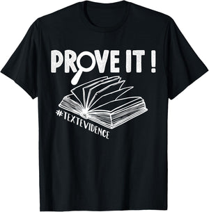 ENGLISH TEACHER Prove It Text Evidence Women T-Shirt - T-Shirt | Black