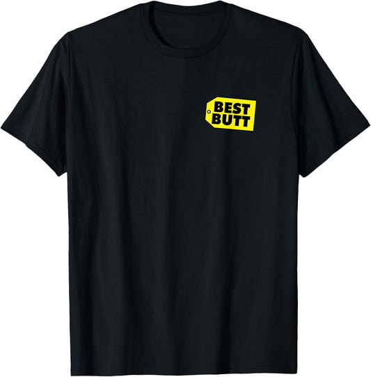 BEST BUTT Funny Retro Company Logo T-Shirt - T-Shirt | Black