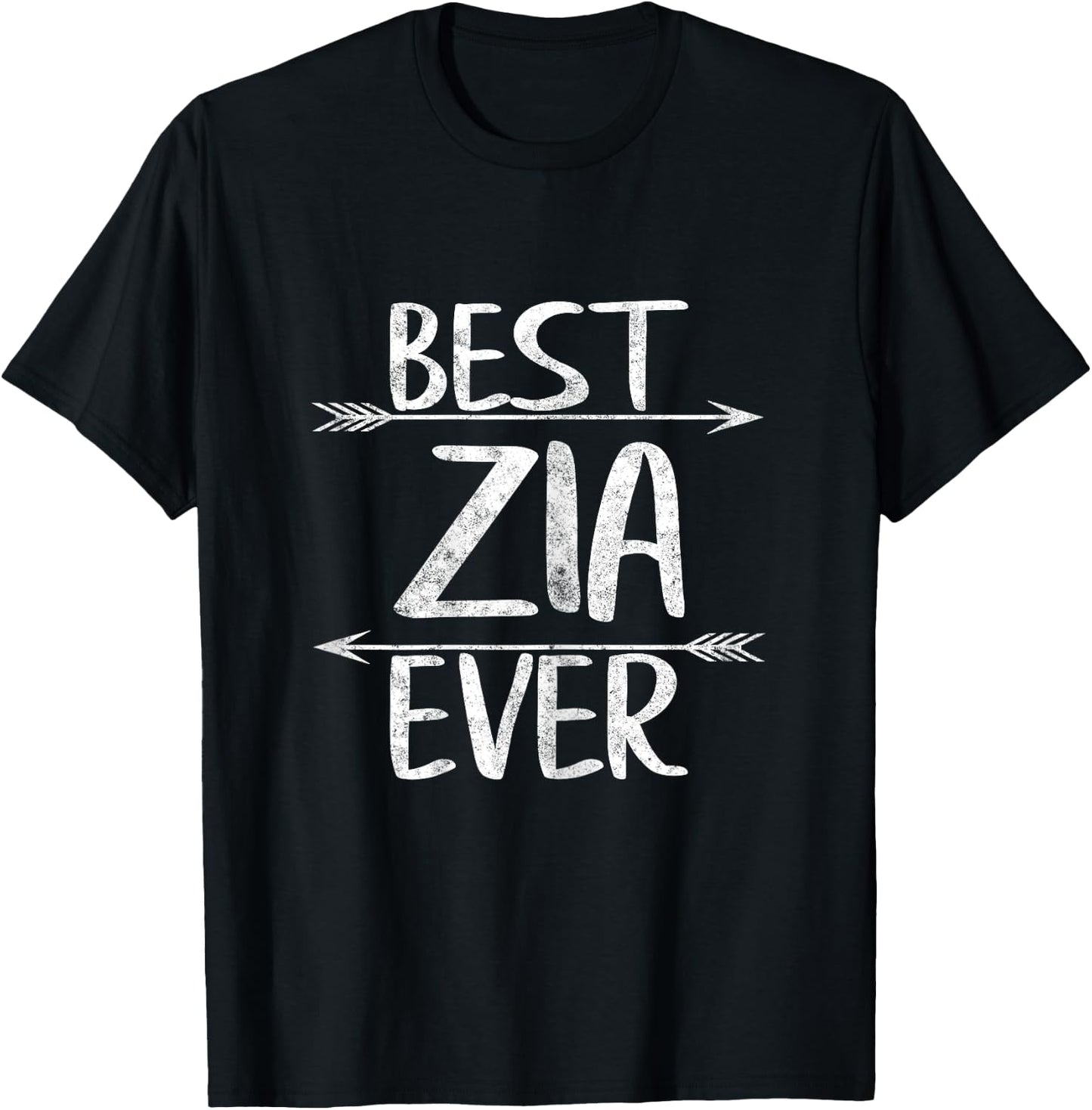Best Zia Ever Shirt Funny Italian Auntie Mother's Day T-Shirt - T-Shirt | Black