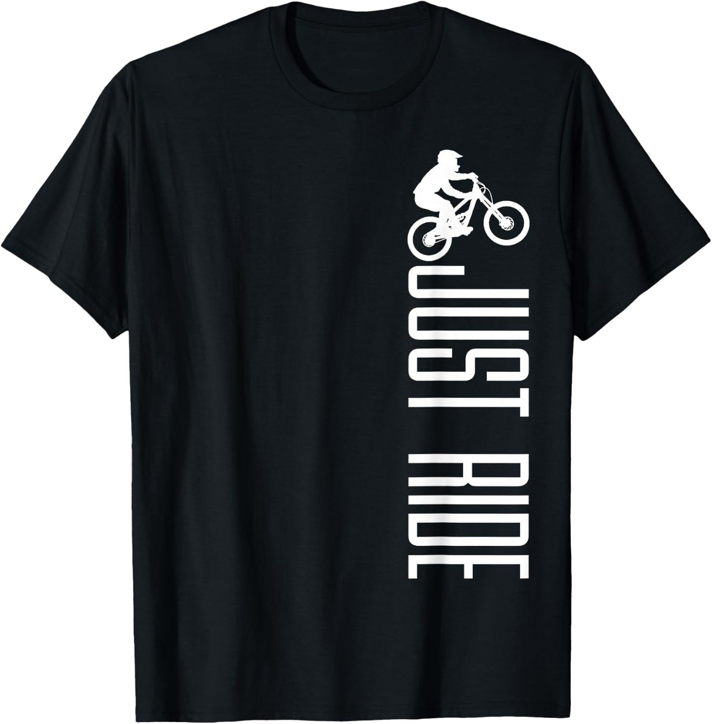 Mountain Bike Just Ride MTB Biking Mountain Biker Gift T-Shirt - T-Shirt | Black