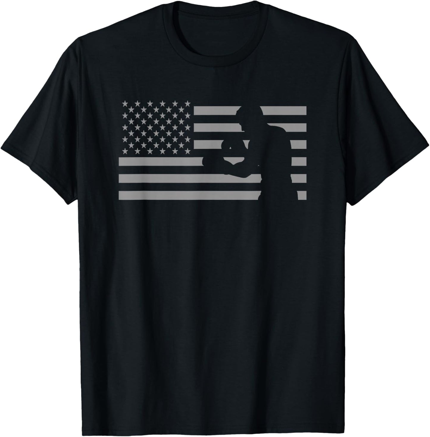American Flag Boxer T Shirts - Boxing T-Shirt - T-Shirt | Black