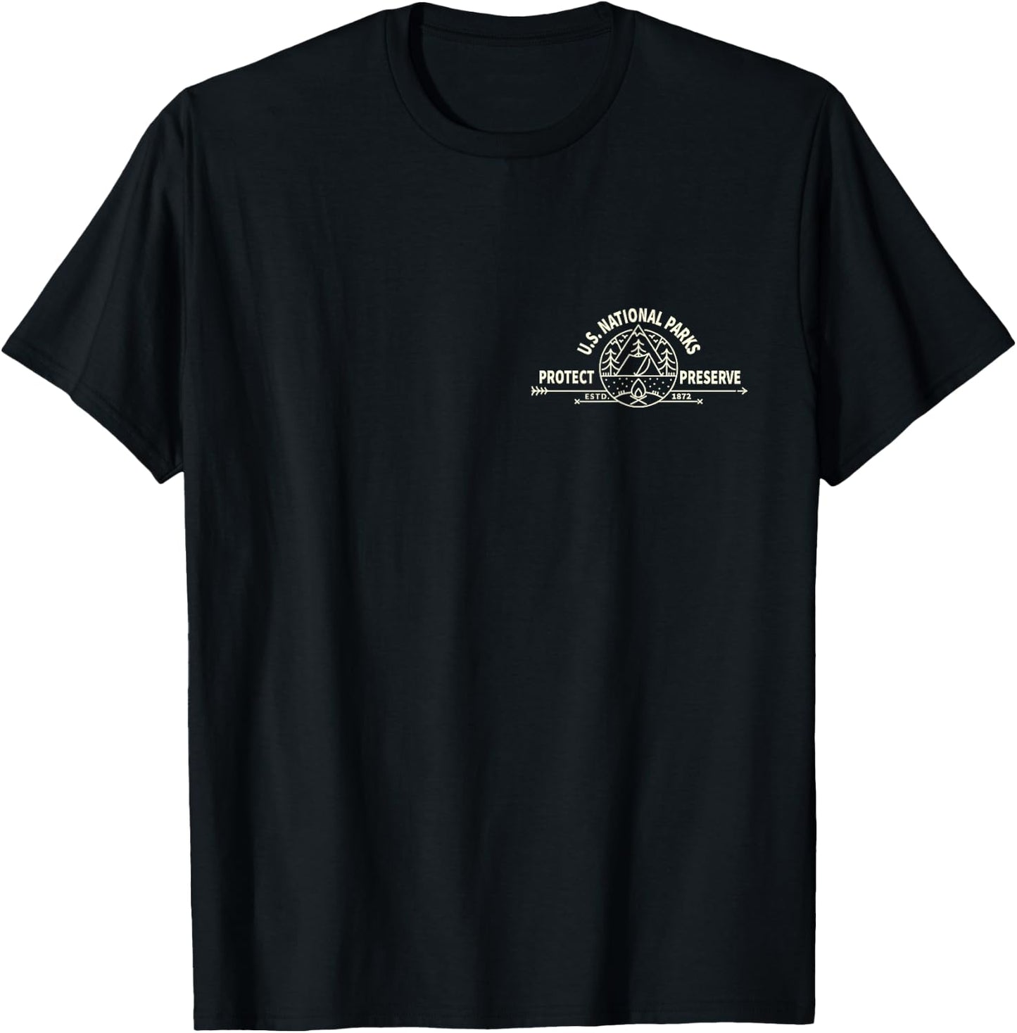U.S. National Park Preserve & Protect The US National Parks T-Shirt - T-Shirt | Black